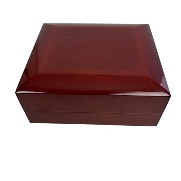 Rosewood Jewelry Box Made By Nobel Measures 6x5x2.75” Ivory Compartment Clean! - Picture 3 of 10